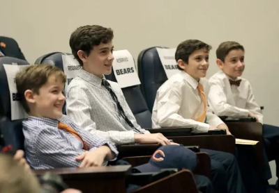 Happy faces of Matt Nagy's four children when he was named 16th headcoach of Chicago Bears.